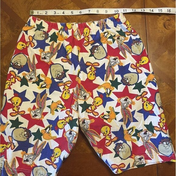 Vintage Looney Tunes Warner Bros Shorts 1994 Pro Spirit Size L USA Elastic Waist - Picture 6 of 10